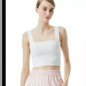 Alice + Olivia Penelope crop